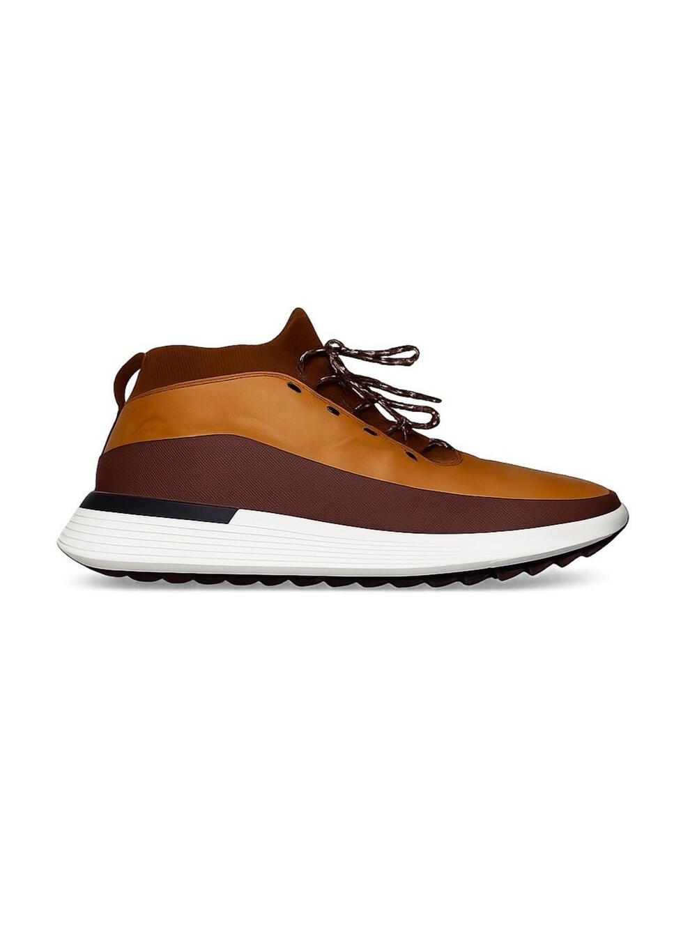 Wolf and Shepherd Crossover Mid Trainer Sneakers Shoes Casual Mens US 12 M Camel